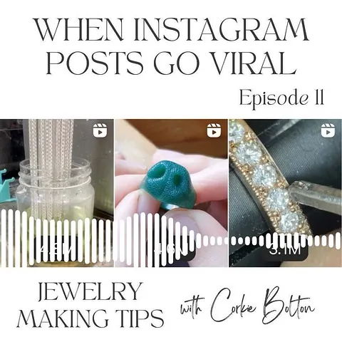 Episode 11 of the podcast is super fun, I share about the tips that have gone viral on the page from @scottjamesjewelry...