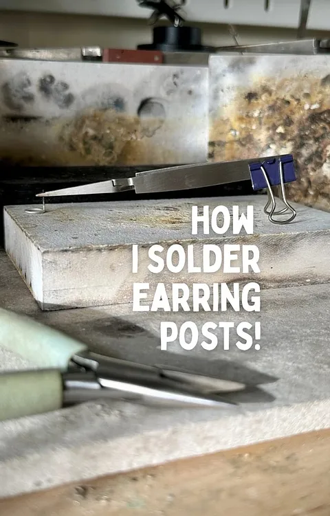 Love this soldering tip shared by @willowandtwigg 

- "This is the method I use to solder posts to earrings! ⚒️

For a...