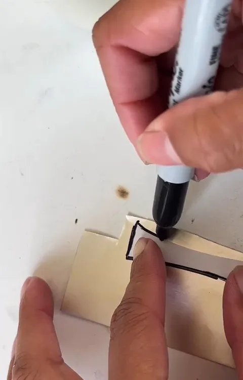 Tip for making a wide ring shank from @thirdirisjewelryco - "This ring shank stencil is super helpful when making a wide...