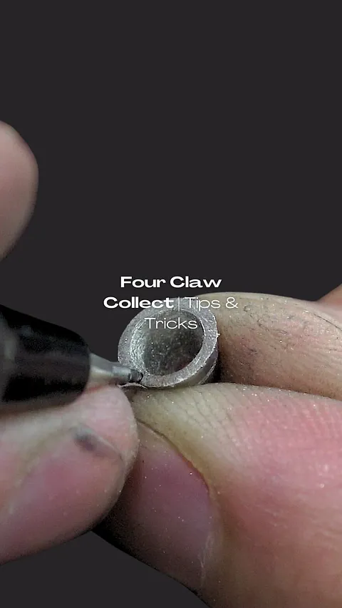 Here is a tip for creating prong settings from @jacothejeweller - “This is a method I like to use when creating ‘prong...