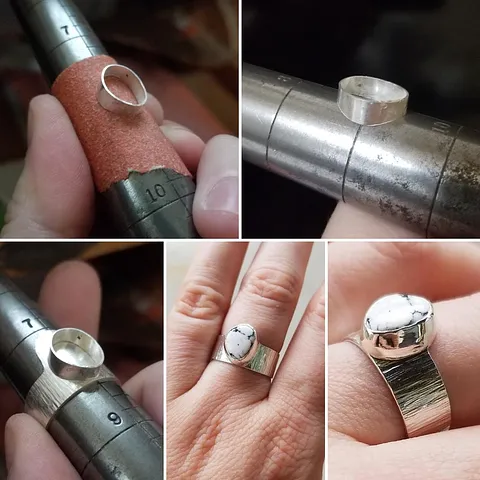 Here is a tip for soldering a bezel onto a curved surface from  @theloveleighlocket - “If you want to incorporate a bezel...