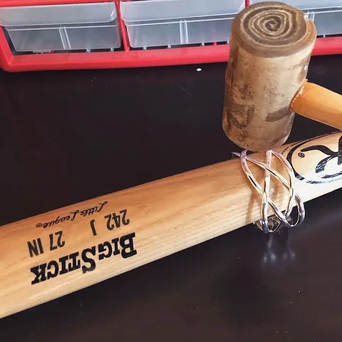 Here is a forming tip from @ginspiredart - ”My favorite bracelet mandrel/personal protection device: a baseball bat!” So...