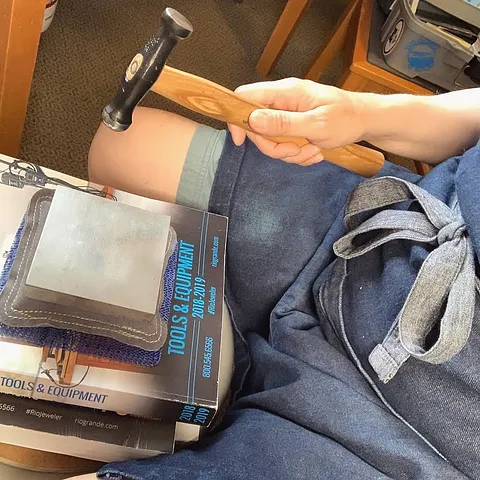 Here is a tip for creating a work area to stamp your work from @lisakatrinap - “I use a short metal stool, upon which I...
