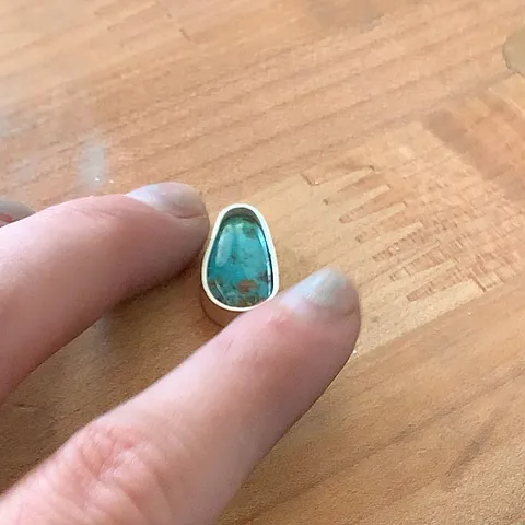 Here is a tip for making bezels for uneven cabochons: take a fine marker and trace a line around the inside. It will give...