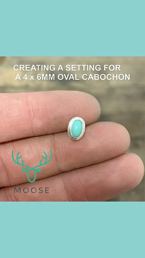 #sponsored This mini tutorial on making tiny oval cabochon settings is sponsored by @turquoise_moose and you can purchase...