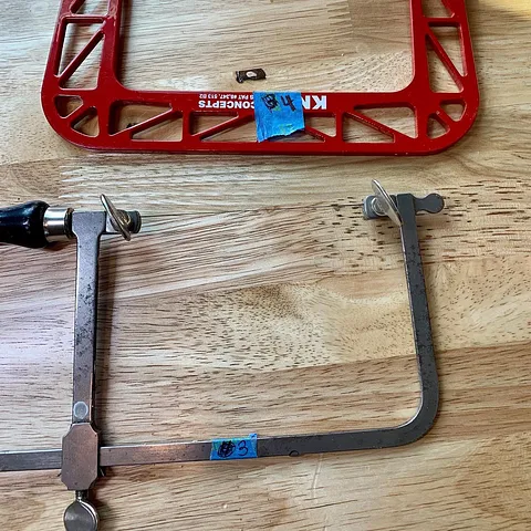 Here is a sawing tip from @bluebeadedcrows - “Seems rather obvious but before I started this practice, I’d have a pile of...