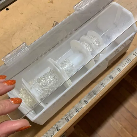 Here is an awesome storage solution for chain from @meg_girard - “CHAIN STORAGE 
Sick of your chain tarnishing before you...