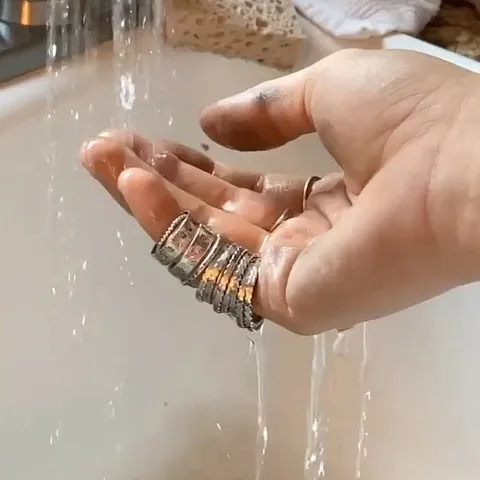 Here is a tip for cleaning your jewelry after a polish from @sedonarosestudio - “I use an (unused) electric toothbrush and...