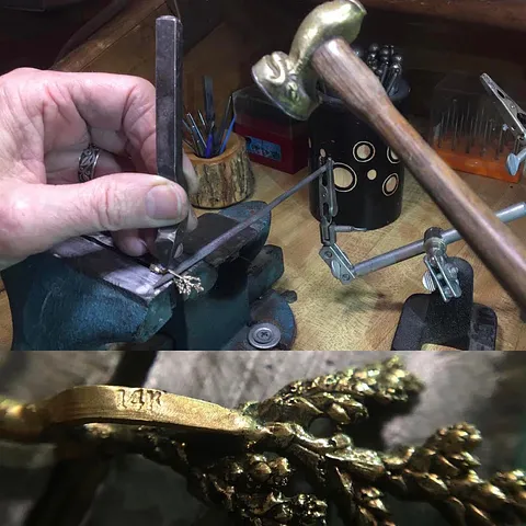 Here is a stamping tip from @nancyhoytjewelry - “Just one of the many steps in making jewelry is adding a karat stamp on...