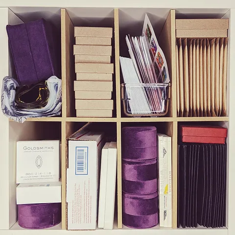 Here is a studio organization tip from @marquisjewelryacademy - “Installing these cube organizers from @thesteadyhand in...