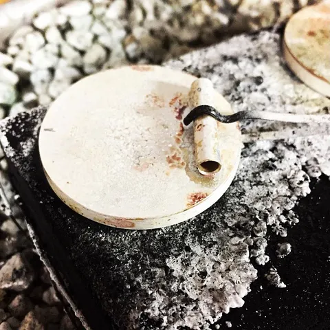 Here is a soldering tip from @pam_farren -  Cotterpins can be bent and twisted into all kinds of clamps to hold pieces in...