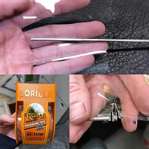 Here is a tip for when you are cutting tubing from @motoqua.road - “When sawing small pieces of sterling tubing I use...