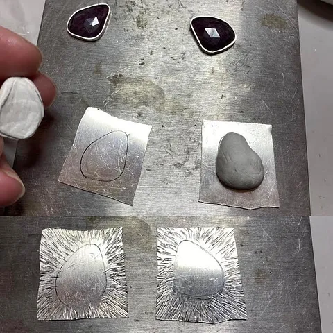 Here is a texturing tip from @silverandstone_by_liz- “To apply this texture I used the petite 413 Fretz hammer and it...