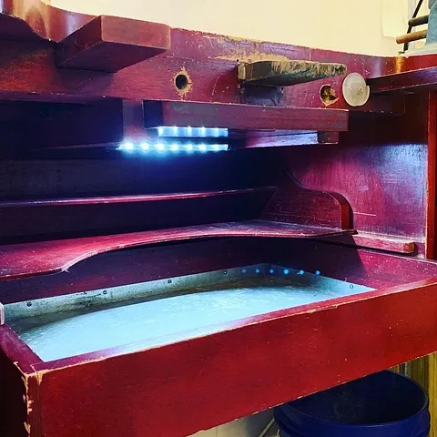 Here is a bench tip from @magpiecreative - “Cheap $4 small removable LED light from Harbor Freight&nbsp;attached to the...