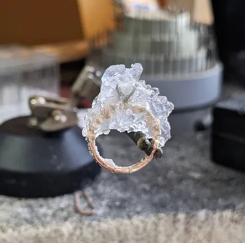 Here is resizing tip from @fluxjewelrystudio - “How I protect the s*** outta your stones if your ring needs to be...