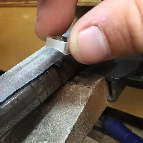 Here is a tip to get a curved bezel to sit on a curved ring from @elementril_smithing_co - “I just measure the diameter of...
