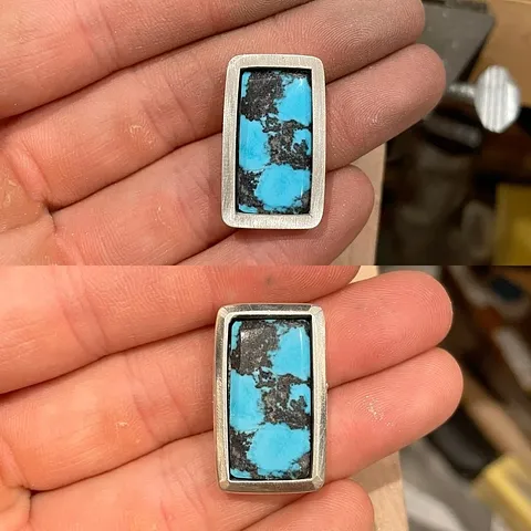 Here is a tip for setting super thick bezels sponsored by @turquoise_moose (and featuring one of their gorgeous turquoise...