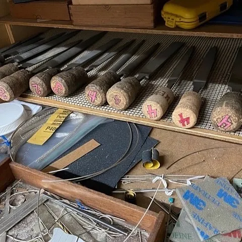 Here is a tip for your files from @theelkandowl - 
“I use big champagne or specialty beer corks for my files and label...