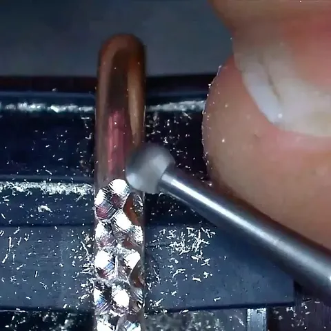 Here is a texturing tip from @lucywalkerjewellery - “Using a ball bur to apply a hammer-like texture to a ring band is a...