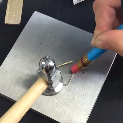 Here is a stamping tip from @beaducation - “Scared of whacking your fingers when hammering or stamping small pieces? Hold...
