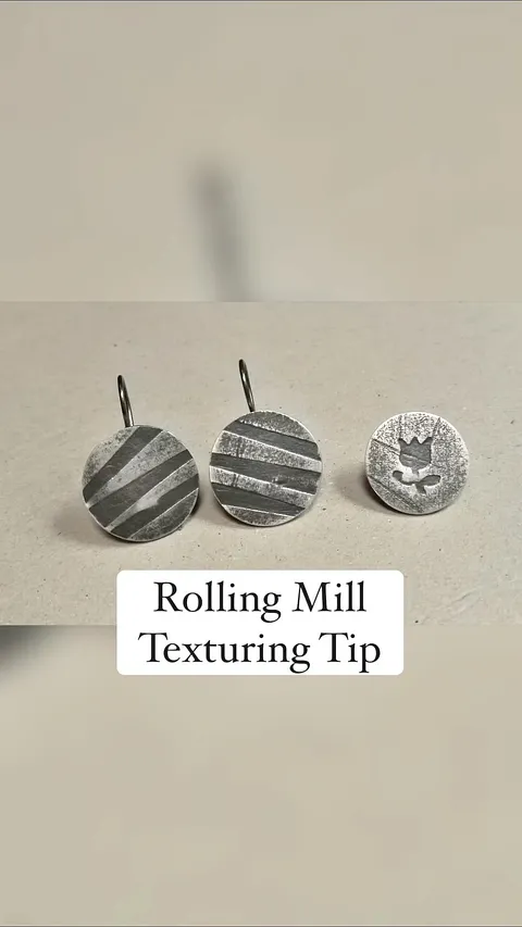 Here is a texturing tip from @lucialaredopaz - “To create unique textures on my sheet metal I use paper stamps and sticker...