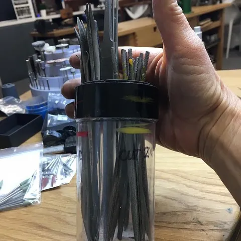 Here is a #diy file organizer from @rachel_hearne_jewellery_school - “Needle &amp; riffler file organiser made with empty...