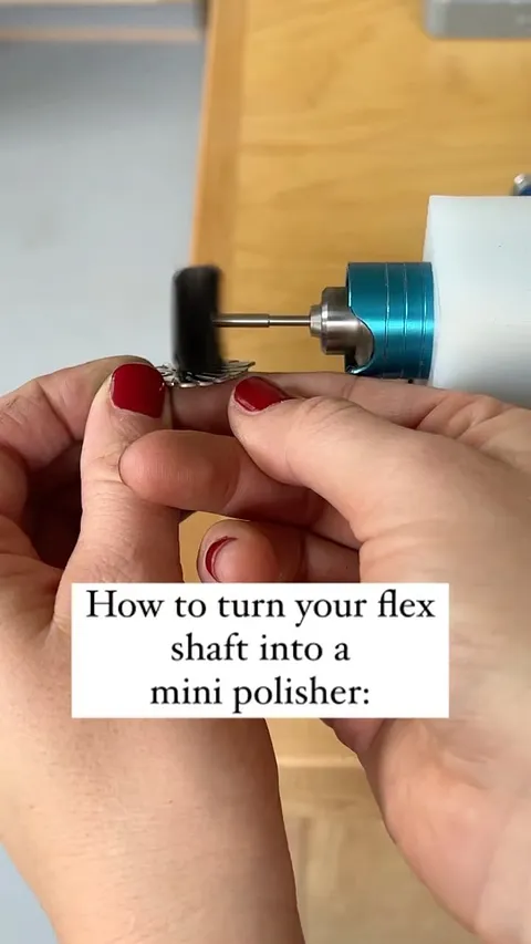With this Nylon Jiffy Jig from gesswein.jewelry I can mount my Foredom handpiece in my vise and use both of my hands to...