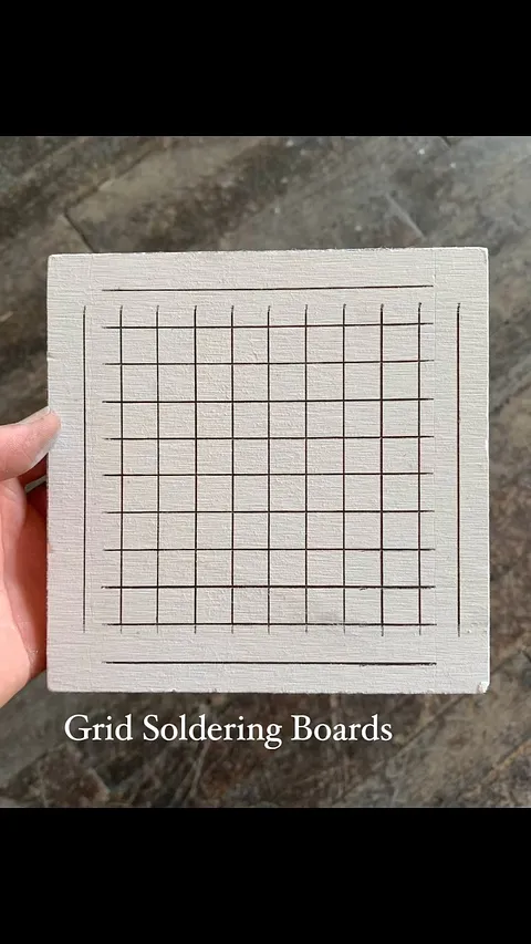 Grid Soldering Boards can be helpful when you want to align a nail on a pendant or a bezel onto a ring. You can certainly...