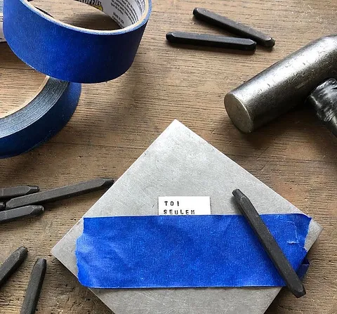Here is a stamping tip from @stonzcle - “I use painter’s tape to help me stamp words in a straight line on a flat piece of...