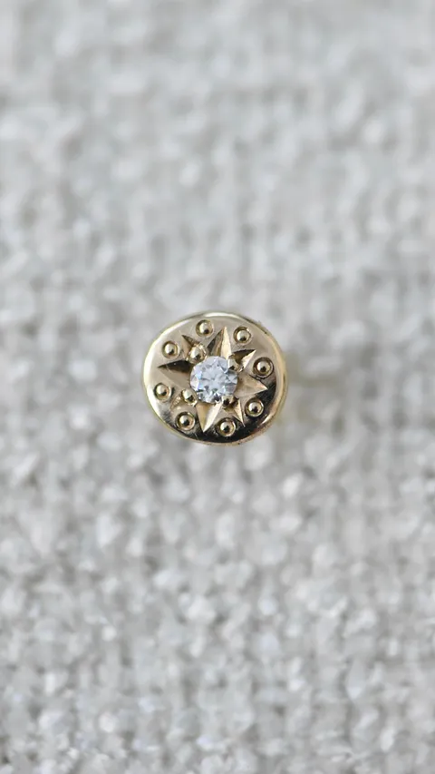 Here is a tip for polishing a stud earring, try holding it with a ring clamp! This can help prevent the stud from flying...