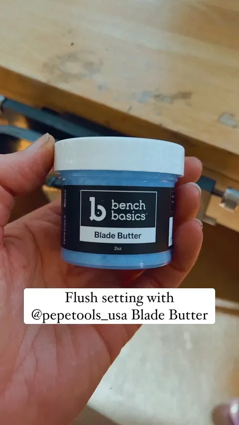 Here is a flush setting tip - apply a little lubricant before you burnish around your stone! I’m using pepetools_usa Blade...