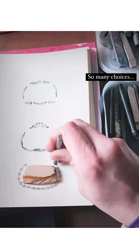 Here is a stamping tip from @efflorescentmetals -“I enjoy using an ink stamp with my metal stamps on paper for getting...