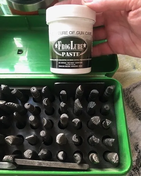 Here is a stamping tip from @thesovereigncrow - “I use FrogLube to prevent rust and I store them in a rifle shell holder...