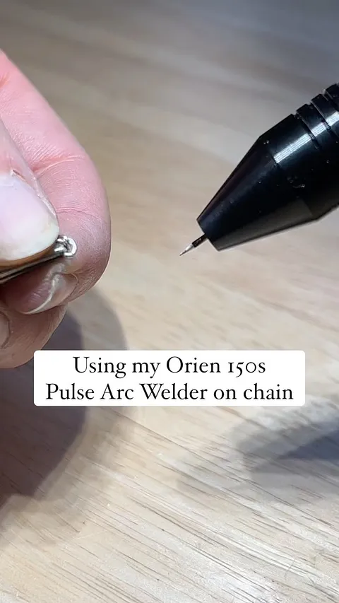 One immediate benefit of using my sunstoneweld Orion 150s Pulse Arc Welder has been working with chain. First I hold the...