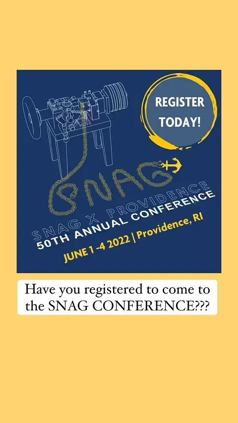 I’m really excited because the 50th annual @snagmetalsmith conference is here in Rhode Island this year!! It’s from June...