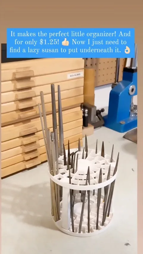 Here is a tool organizing tip from @lisajdesigns - “I saw this brush holder at my local Dollar Tree and immediately...
