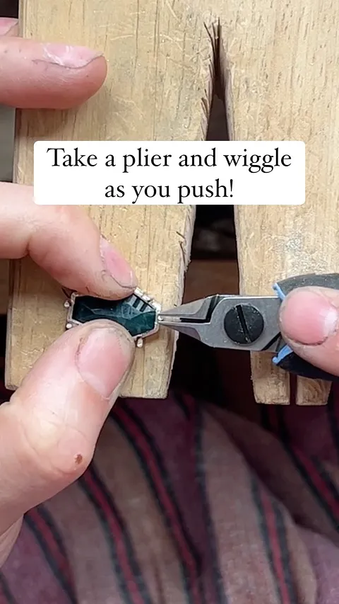 Here is a tip for pushing over prongs from @marquisjewelryacademy EDIT: This is a demo piece and not necessarily a...