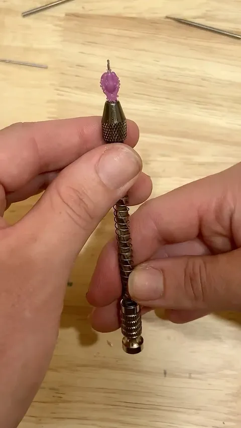 A wax carving tip from @unmarkedindustries - “These Archimedian spring hand drills are incredibly useful with wax carving....