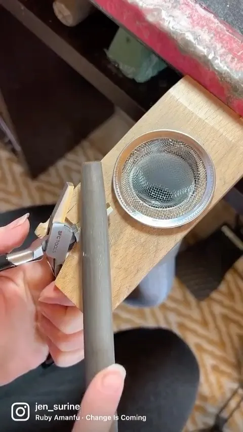 Here is a plier modification tip from @jen_surine - “Here is a very simple plier modification on brass lined flat pliers...