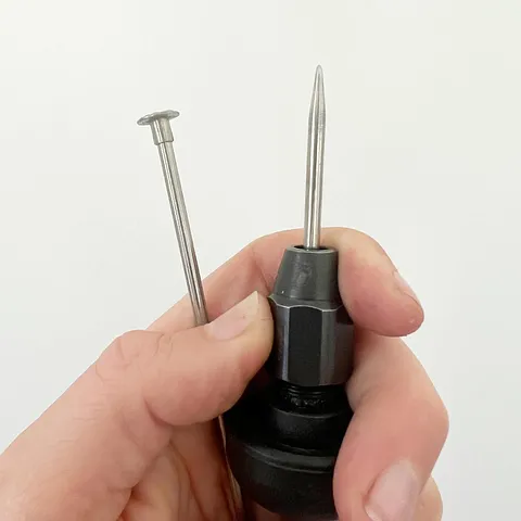 I made a flush setting tool from a stainless steel knitting needle and it’s a GAME CHANGER. I picked this tip up watching...