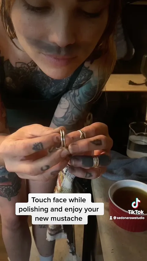 Here is @sedonarosestudio technique for oxidizing silver! - “Here’s my exact process for getting a dark oxidation on my...