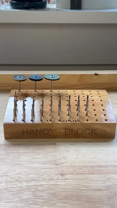 Handy Blocks are very handy 😂 I have a bunch. Some I use for burs, some I use for needle files! I’ve also modified them to...
