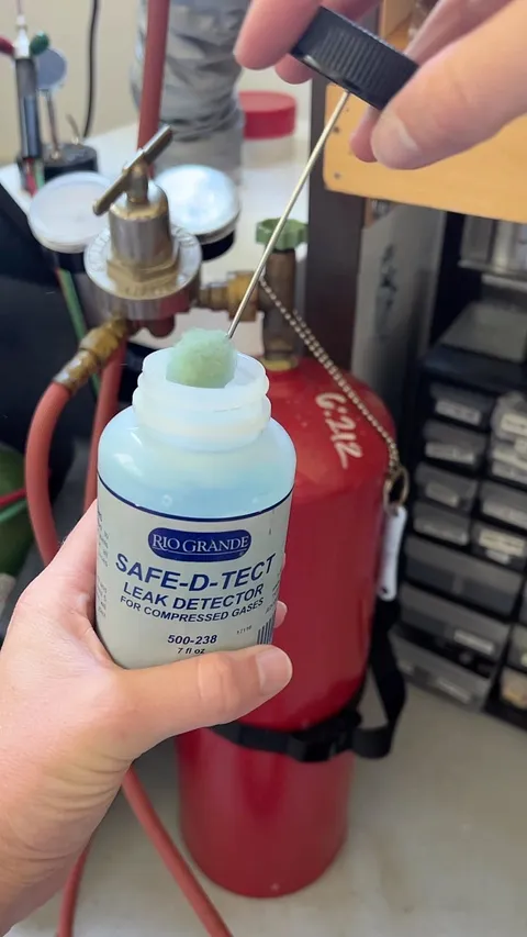This is your PSA check your torch for leaks weekly! The FDA guidance is to not use soap and water solutions contain...