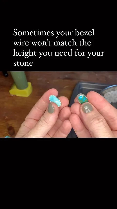 Here is a bezel tip from @macksonstudio - “This is a quick tip to mark how much you need to sand off of your bezel cup but...
