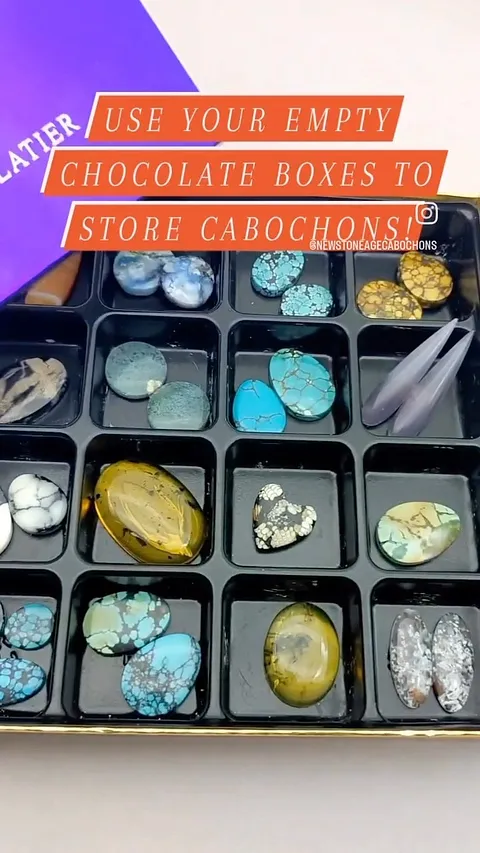 This idea is delicious! 🤤 Perfect for Valentine’s Day ❤️ Thanks for sharing @newstoneagecabochons 🙏 How do you store your...