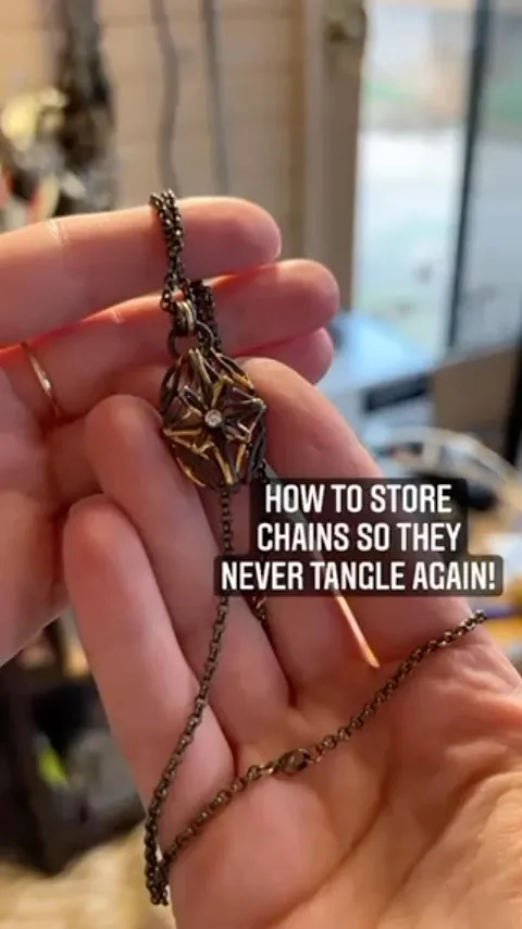 How to store necklaces so they never tangle from @jen_surine 

“I store all of my finished jewelry in separate little...