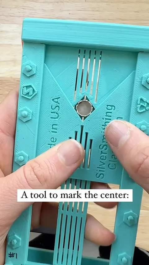 I have this tool that lets me quickly find the center of a bezel, a pendant a component I want to center on something, for...