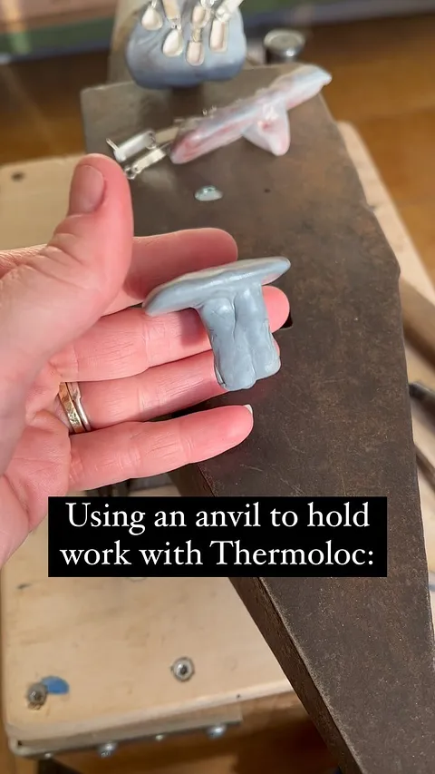 Love this workholding idea from @jennwellsstudio - “I’m working up to a GRS block, so until then.. I’m working with what...