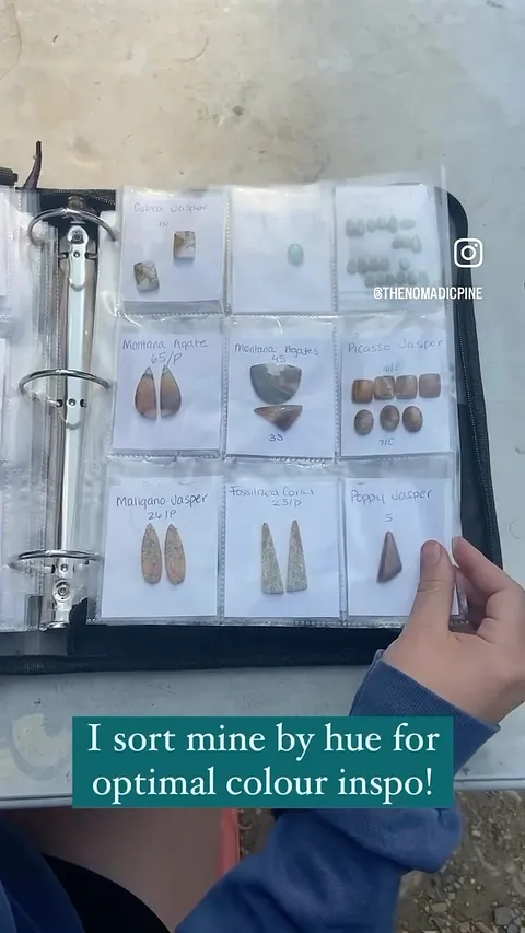 Here is a stone organizing tip from @thenomadicpine - “💎 Stone Storage Tip 💎 

I often get asked how I store my tools +...