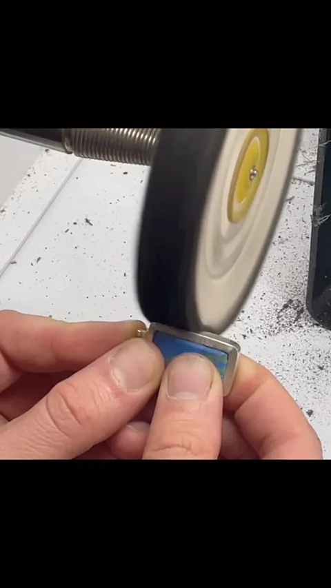 Covering a stone with painters tape can keep it safe when you have to do some final polishing. This tip was shared five...